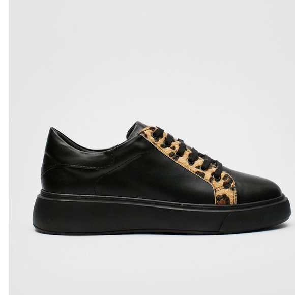 Nasty Gal Shoes - Leopard Round Toe Chunky Sneakers